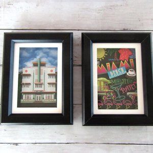 Miami Beach & Art Deco hotel 3 dimensional art by Jose Vinas